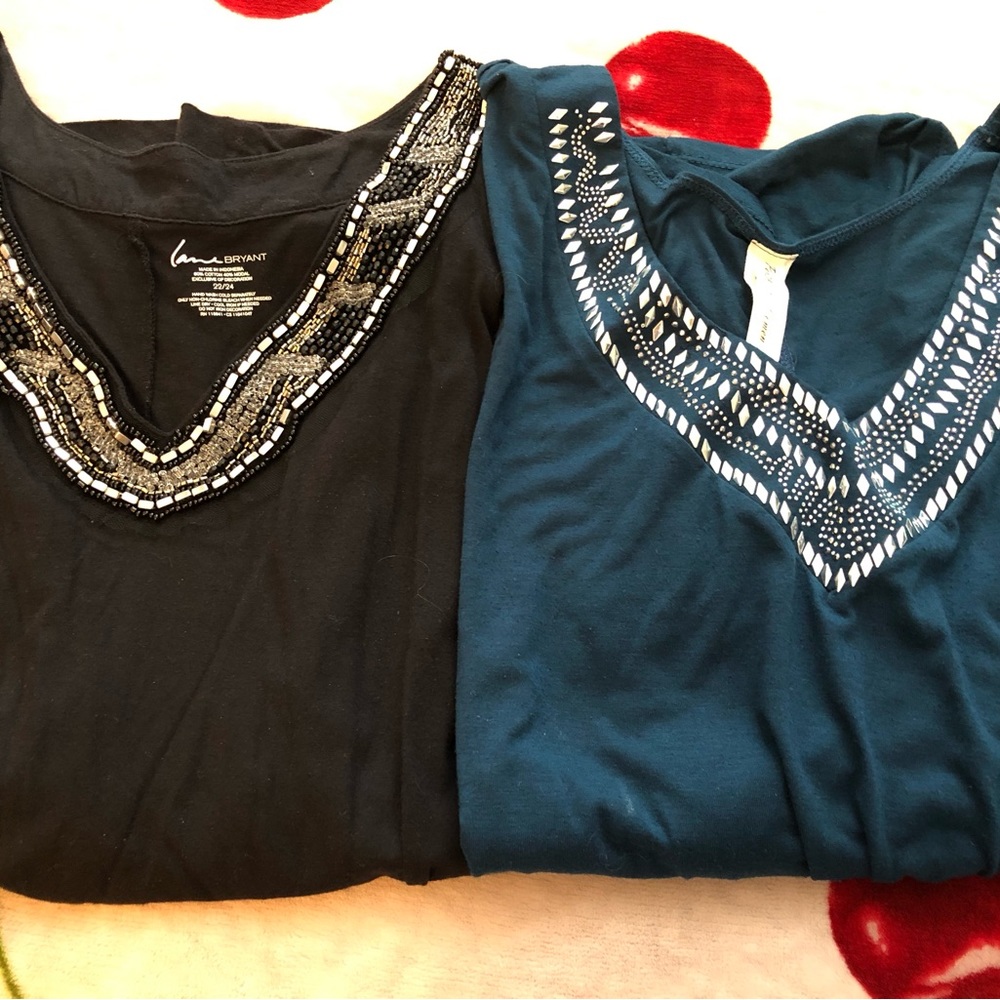 Lane Bryant 2 Piece Women’s Plus Top Lot Size 3X